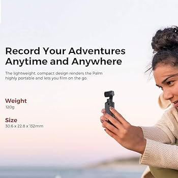 FIMI PALM  手持ち3軸ジンバルスタビライザー内蔵カメラ FIMI PALM 3軸ジンバルカメラ 4Kビデオカメラ 128°超広角 Wi-Fi